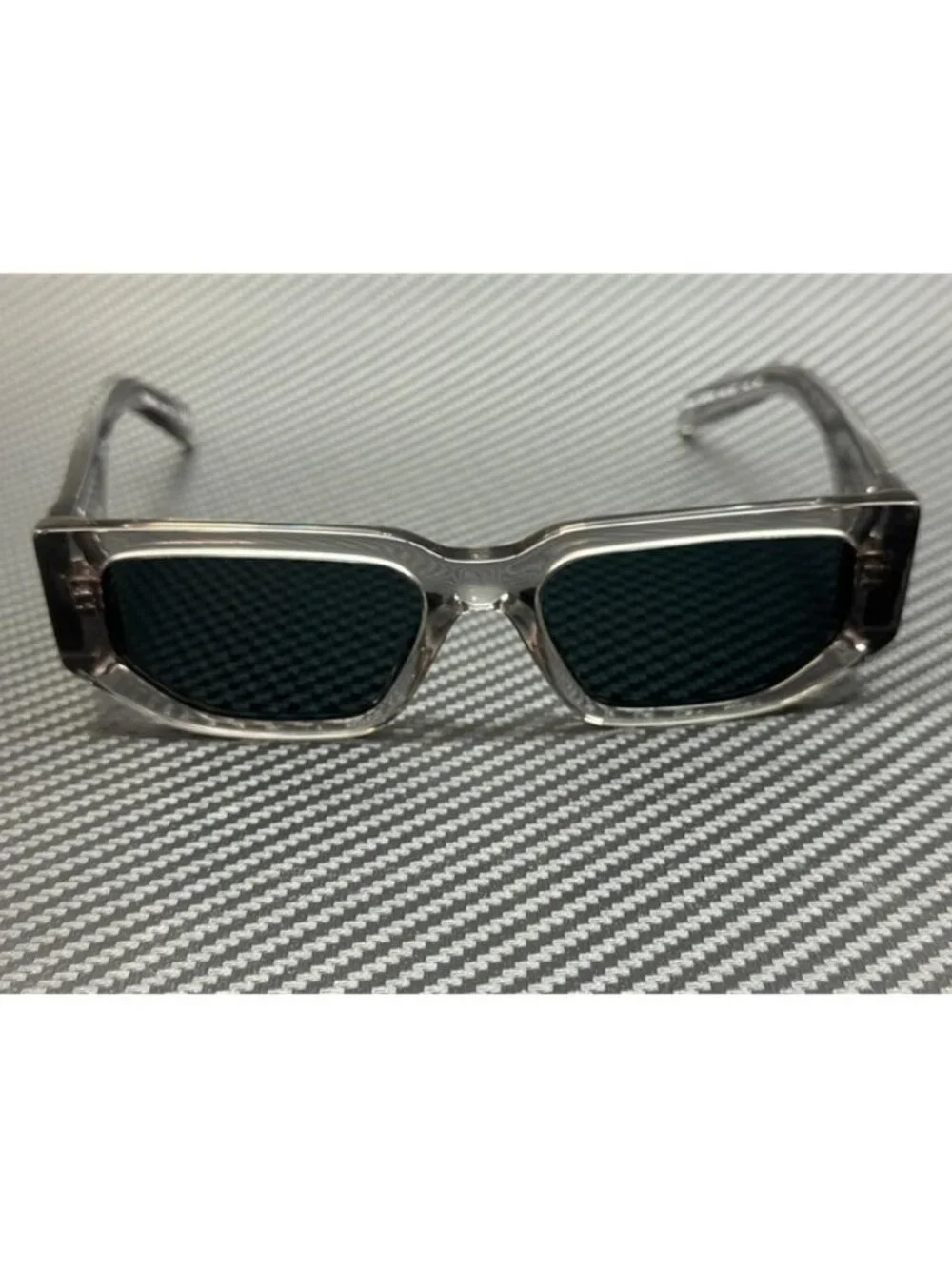 New PRADA Men Transparent Grey Sunglasses 54-18-140